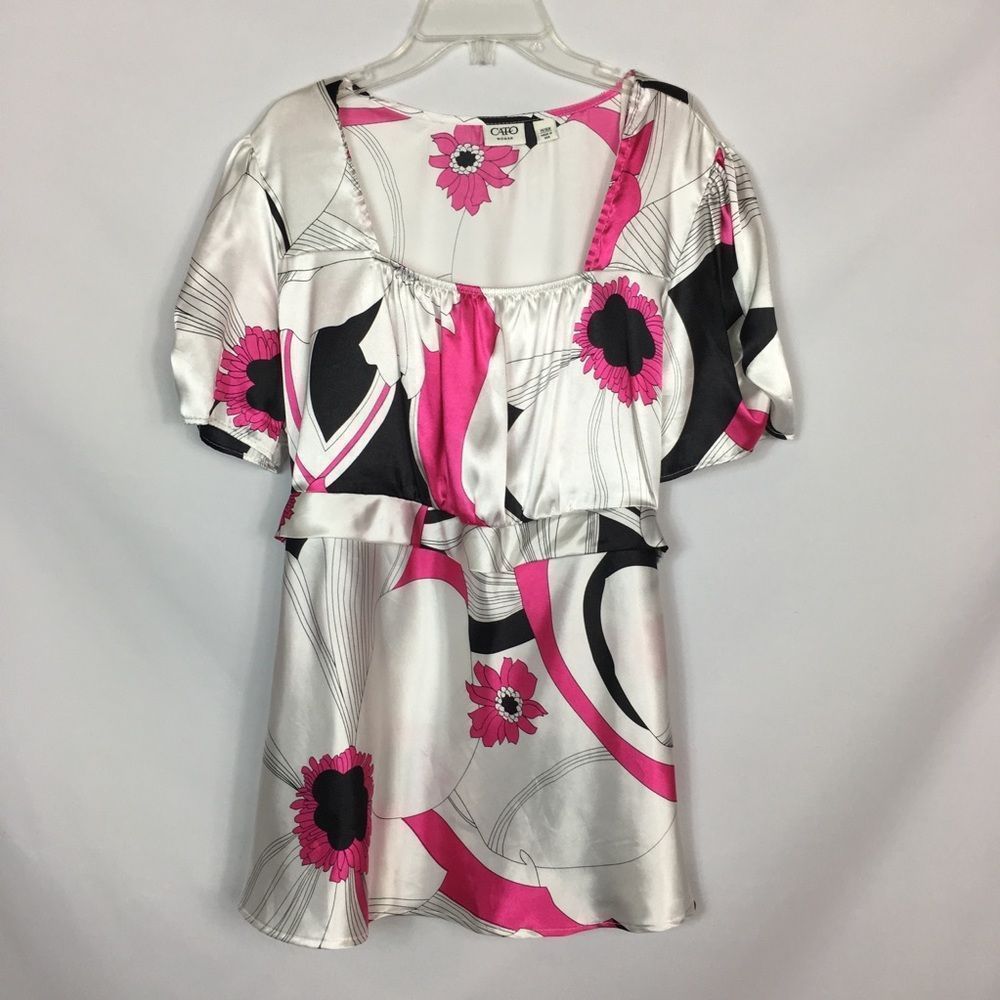 Cato Women’s‎ Pink and White Blouse